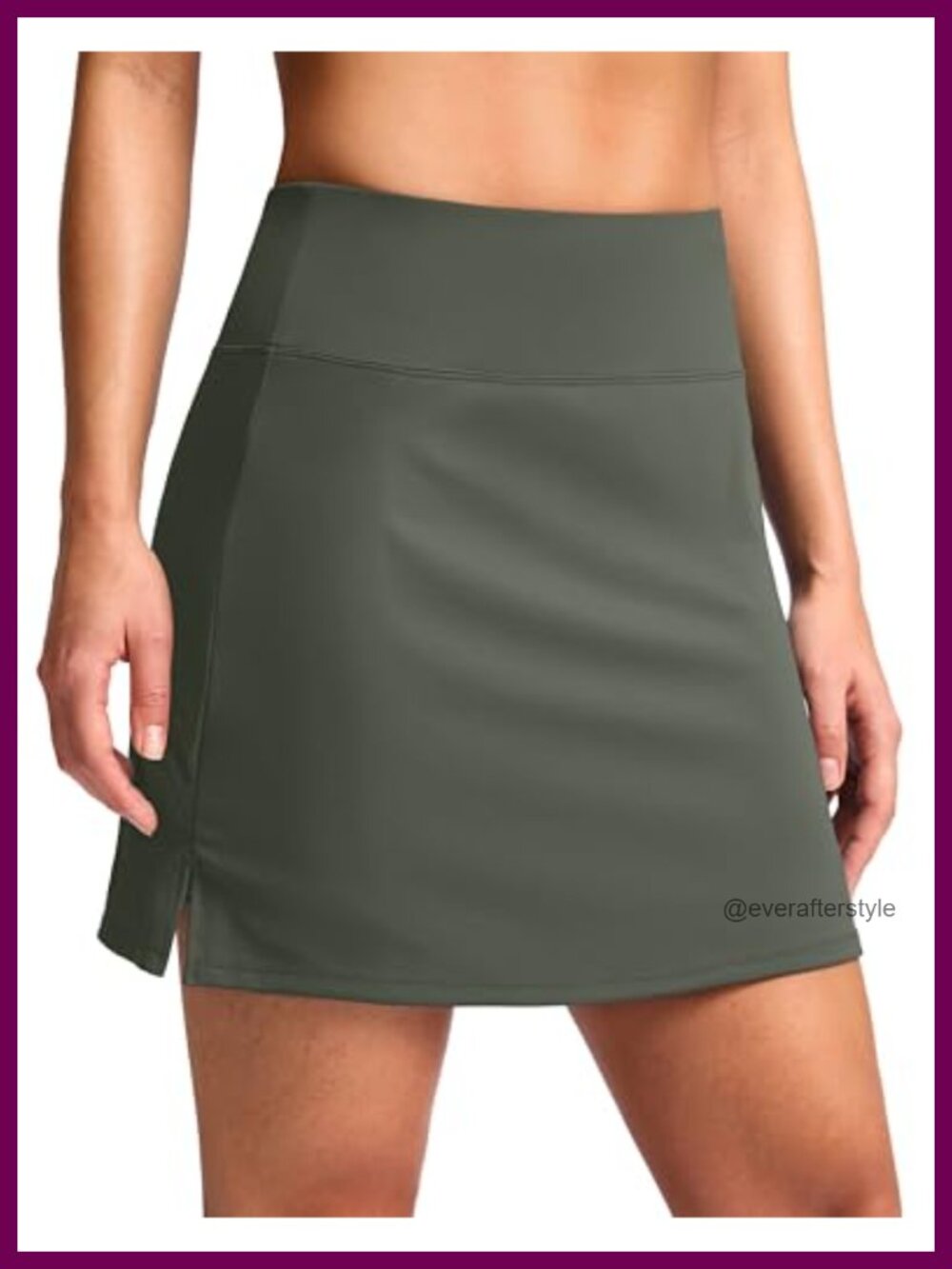 16" High-Waist Skort with Pockets, Athletic Skirt with Built-in Shorts
